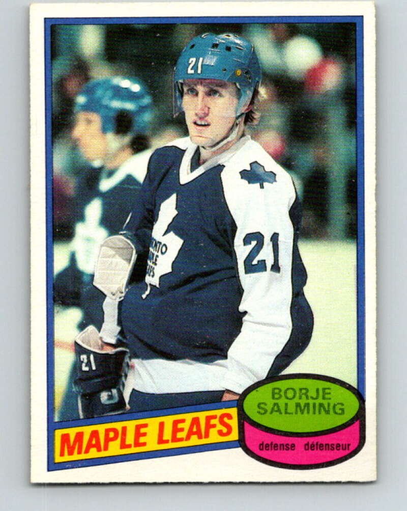 1980-81 O-Pee-Chee #210 Borje Salming Toronto Maple Leafs V39205