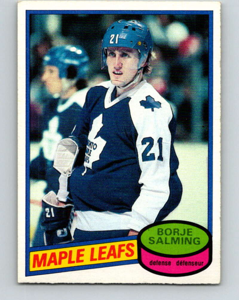 1980-81 O-Pee-Chee #210 Borje Salming Toronto Maple Leafs V39207
