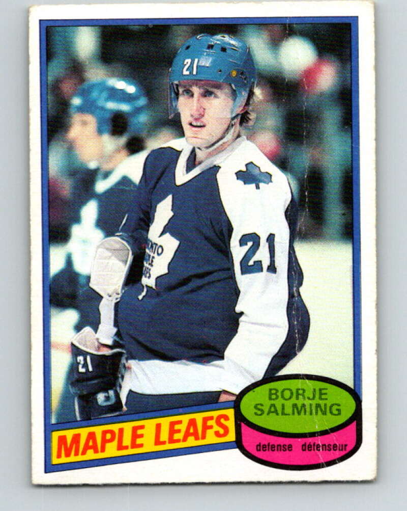 1980-81 O-Pee-Chee #210 Borje Salming Toronto Maple Leafs V39209