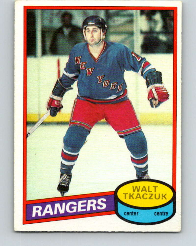 1980-81 O-Pee-Chee #211 Walt Tkaczuk New York Rangers V39213