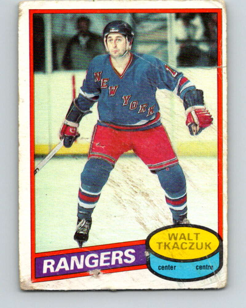 1980-81 O-Pee-Chee #211 Walt Tkaczuk New York Rangers V39215
