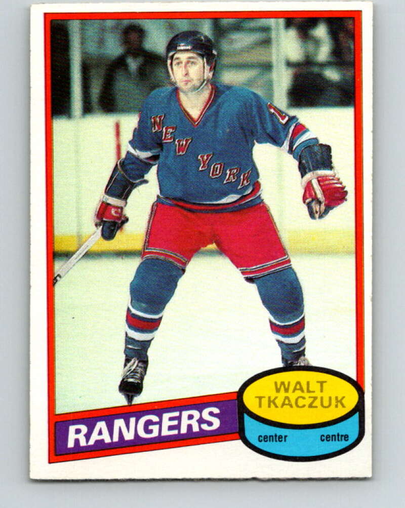 1980-81 O-Pee-Chee #211 Walt Tkaczuk New York Rangers V39216
