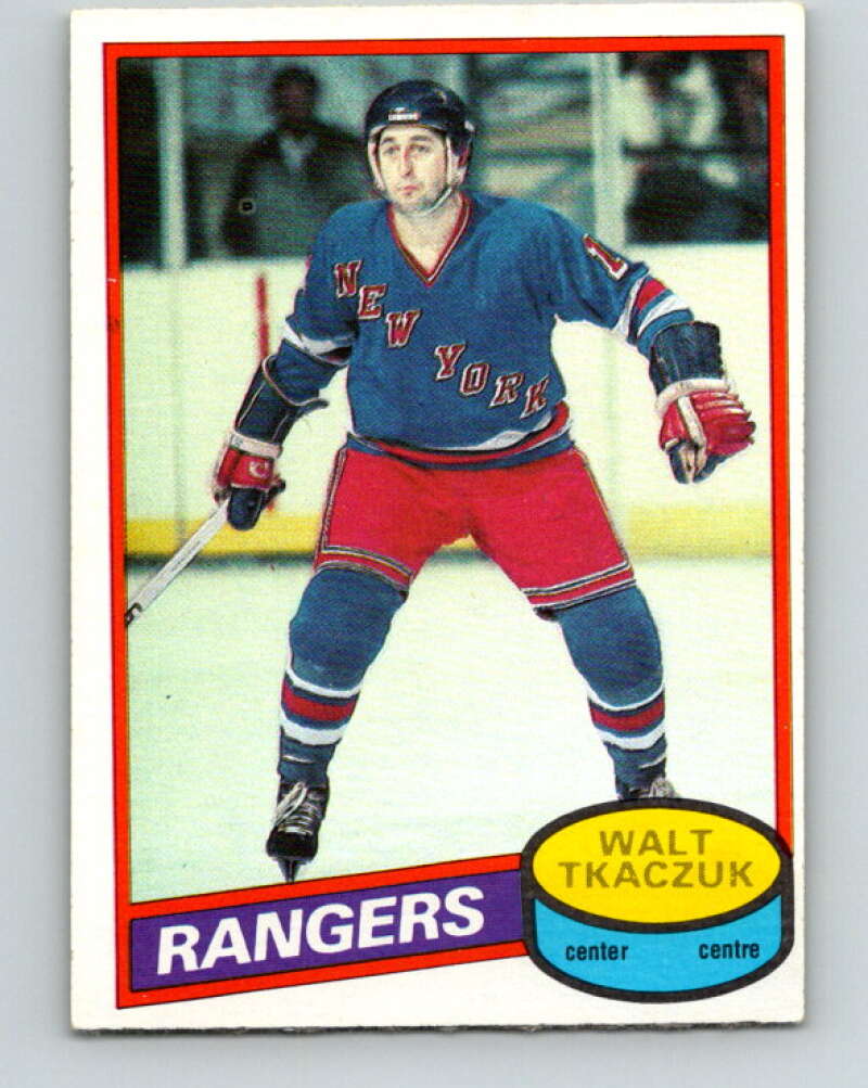1980-81 O-Pee-Chee #211 Walt Tkaczuk New York Rangers V39218