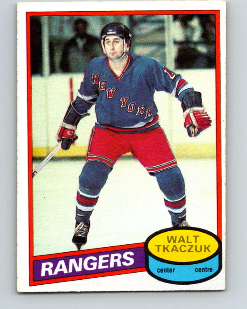 1980-81 O-Pee-Chee #211 Walt Tkaczuk New York Rangers V39219