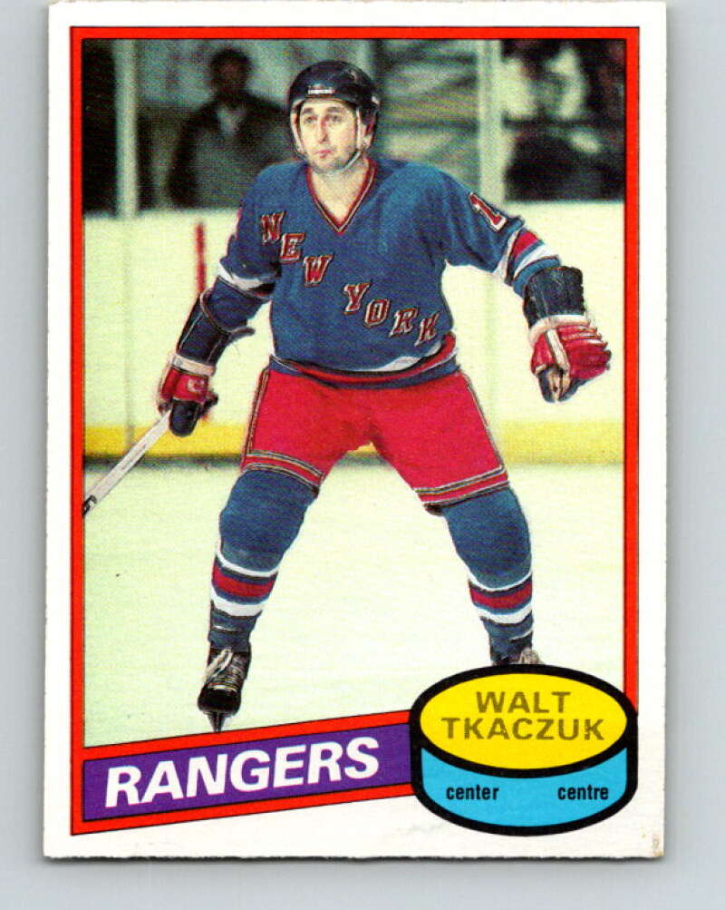1980-81 O-Pee-Chee #211 Walt Tkaczuk New York Rangers V39220