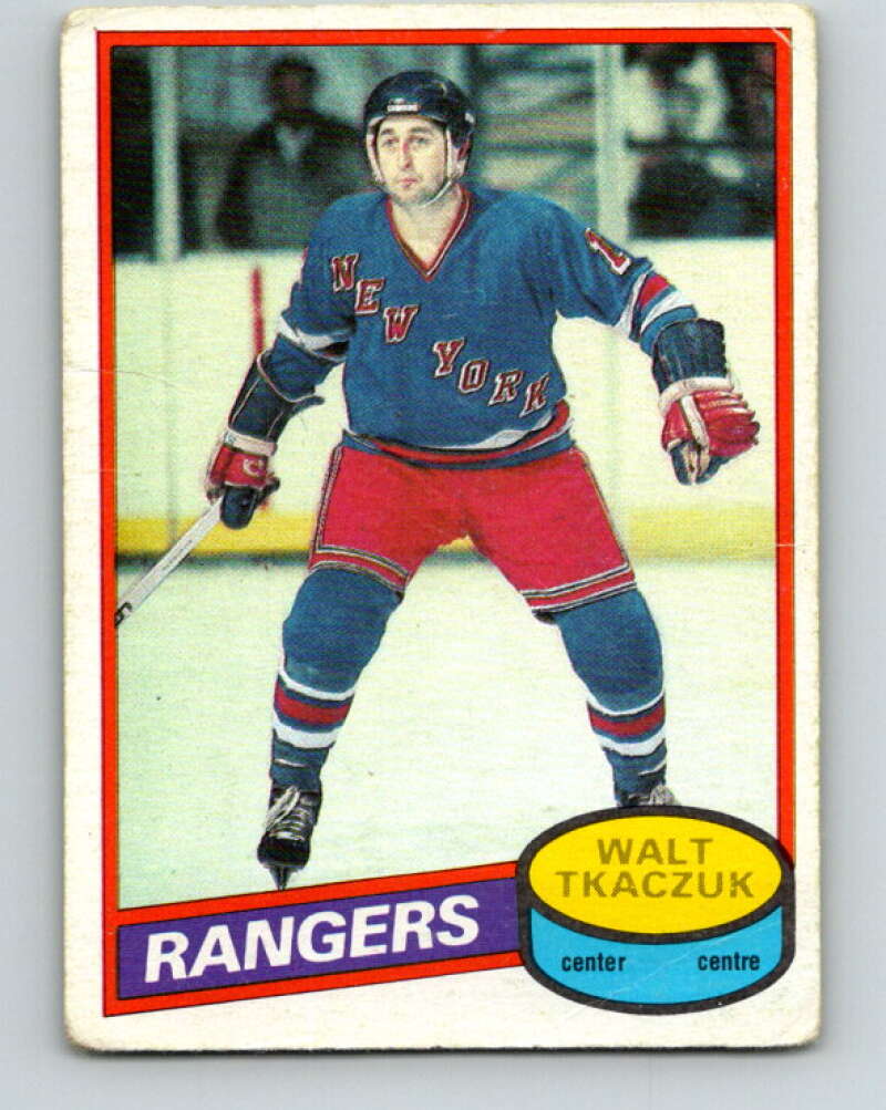 1980-81 O-Pee-Chee #211 Walt Tkaczuk New York Rangers V39221