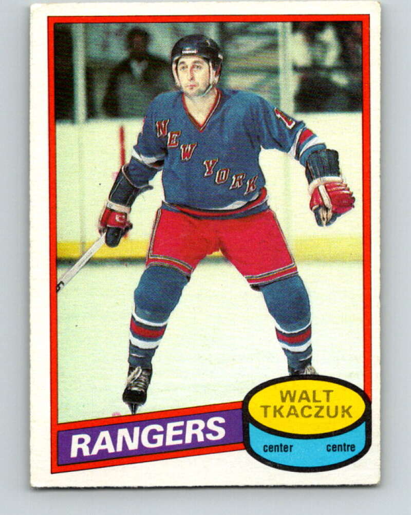 1980-81 O-Pee-Chee #211 Walt Tkaczuk New York Rangers V39223