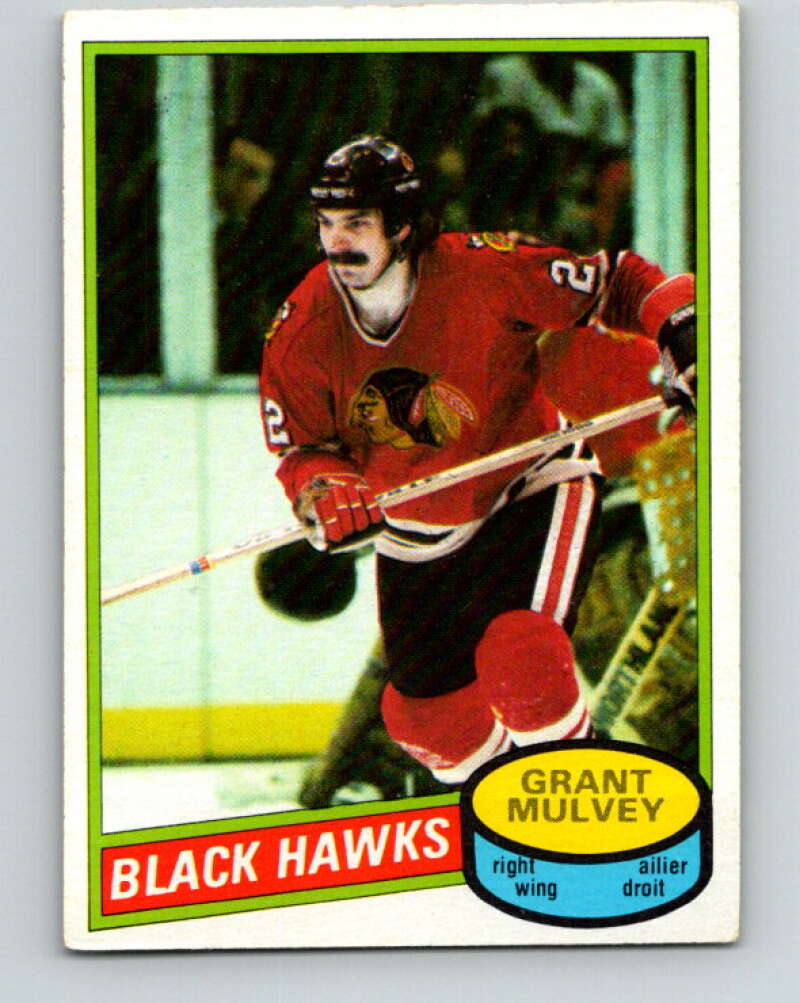 1980-81 O-Pee-Chee #212 Grant Mulvey Chicago Blackhawks V39228