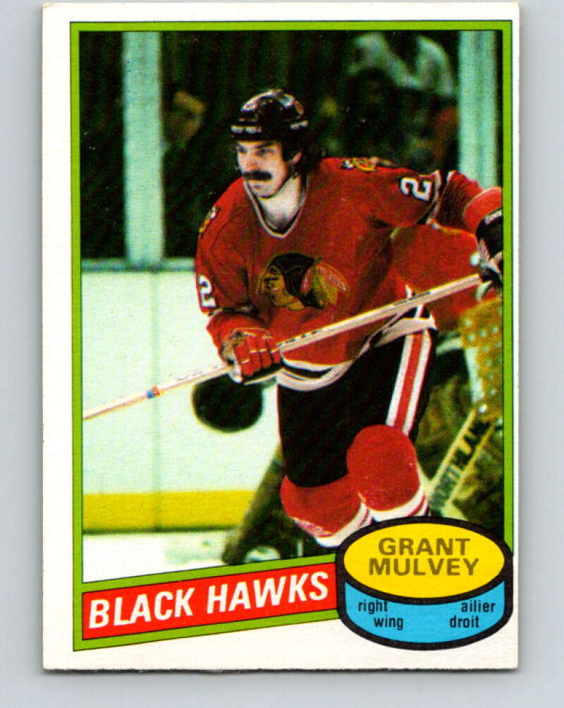1980-81 O-Pee-Chee #212 Grant Mulvey Chicago Blackhawks V39229