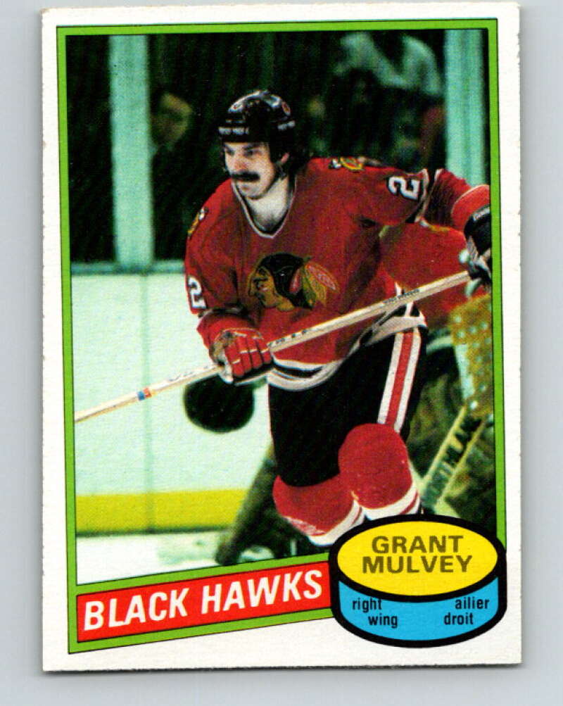1980-81 O-Pee-Chee #212 Grant Mulvey Chicago Blackhawks V39231