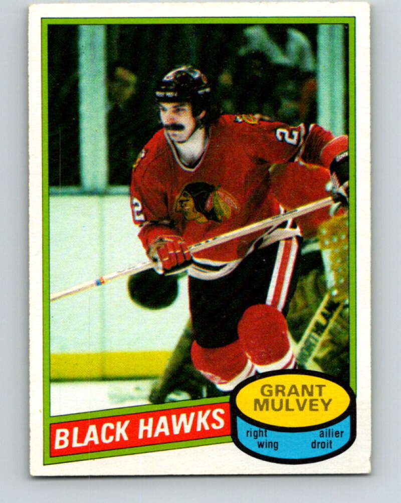 1980-81 O-Pee-Chee #212 Grant Mulvey Chicago Blackhawks V39232