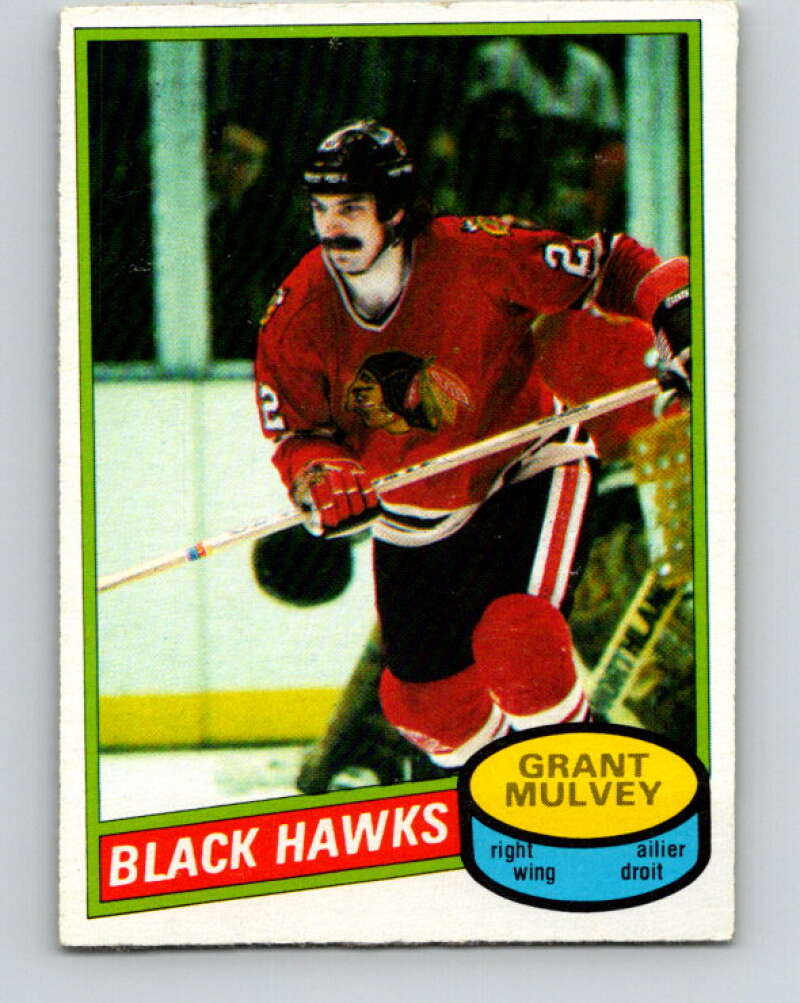 1980-81 O-Pee-Chee #212 Grant Mulvey Chicago Blackhawks V39236