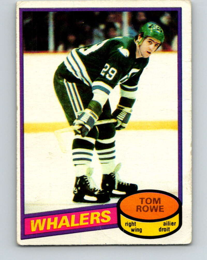 1980-81 O-Pee-Chee #214 Tom Rowe Hartford Whalers V39238