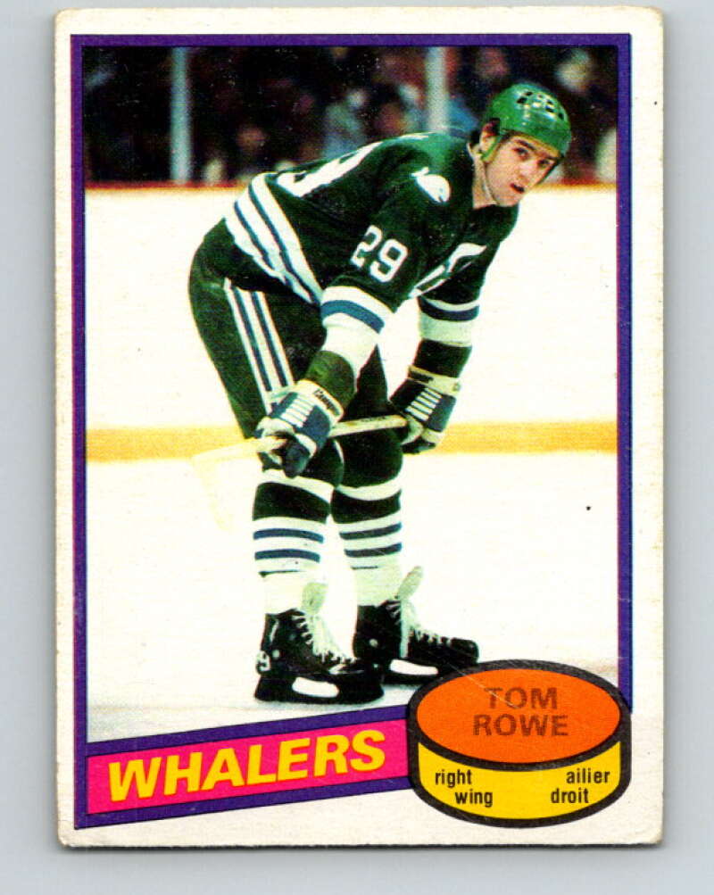 1980-81 O-Pee-Chee #214 Tom Rowe Hartford Whalers V39245