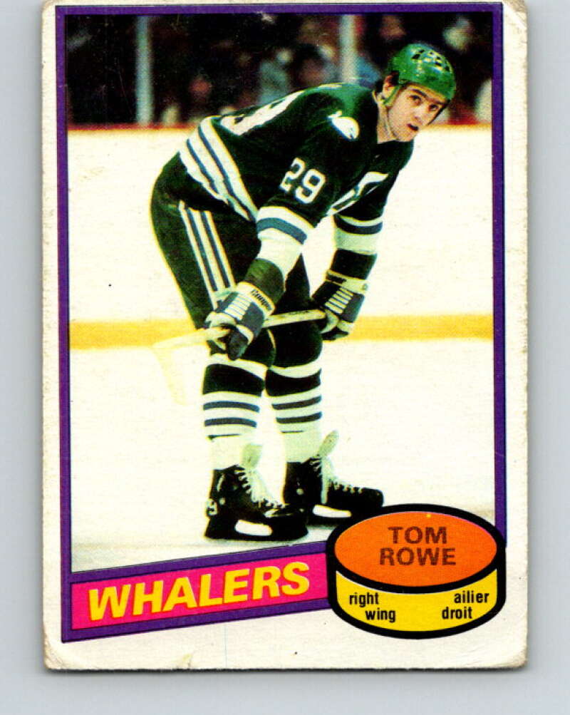 1980-81 O-Pee-Chee #214 Tom Rowe Hartford Whalers V39247
