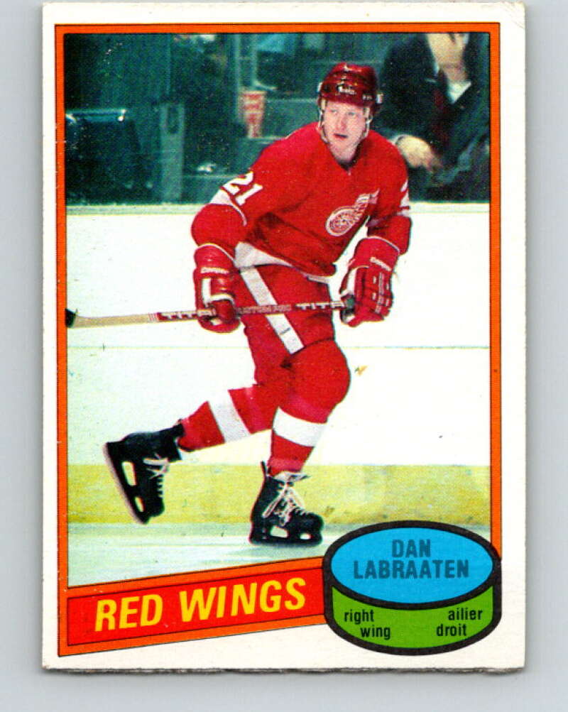 1980-81 O-Pee-Chee #217 Dan Labraaten Detroit Red Wings V39270