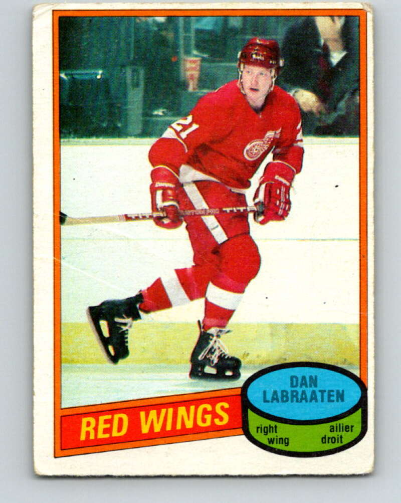 1980-81 O-Pee-Chee #217 Dan Labraaten Detroit Red Wings V39274
