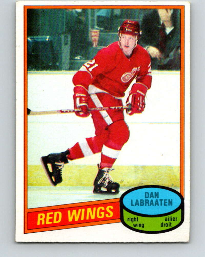 1980-81 O-Pee-Chee #217 Dan Labraaten Detroit Red Wings V39275