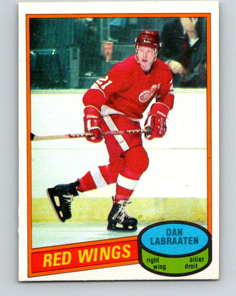 1980-81 O-Pee-Chee #217 Dan Labraaten Detroit Red Wings V39277