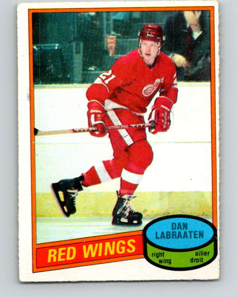 1980-81 O-Pee-Chee #217 Dan Labraaten Detroit Red Wings V39279