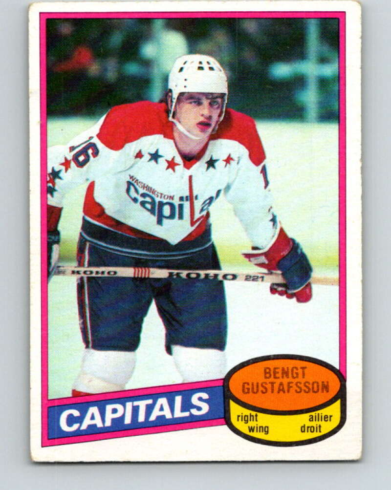 1980-81 O-Pee-Chee #222 Bengt Gustafsson RC Rookie Washington Capitals V39316