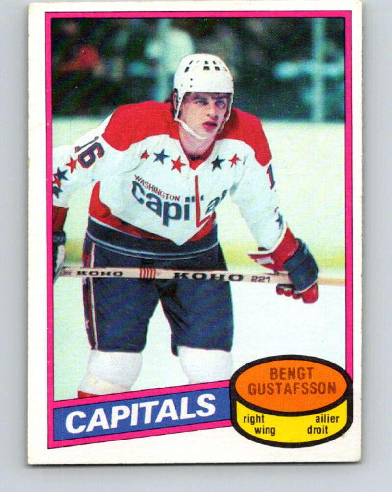 1980-81 O-Pee-Chee #222 Bengt Gustafsson RC Rookie Washington Capitals V39319
