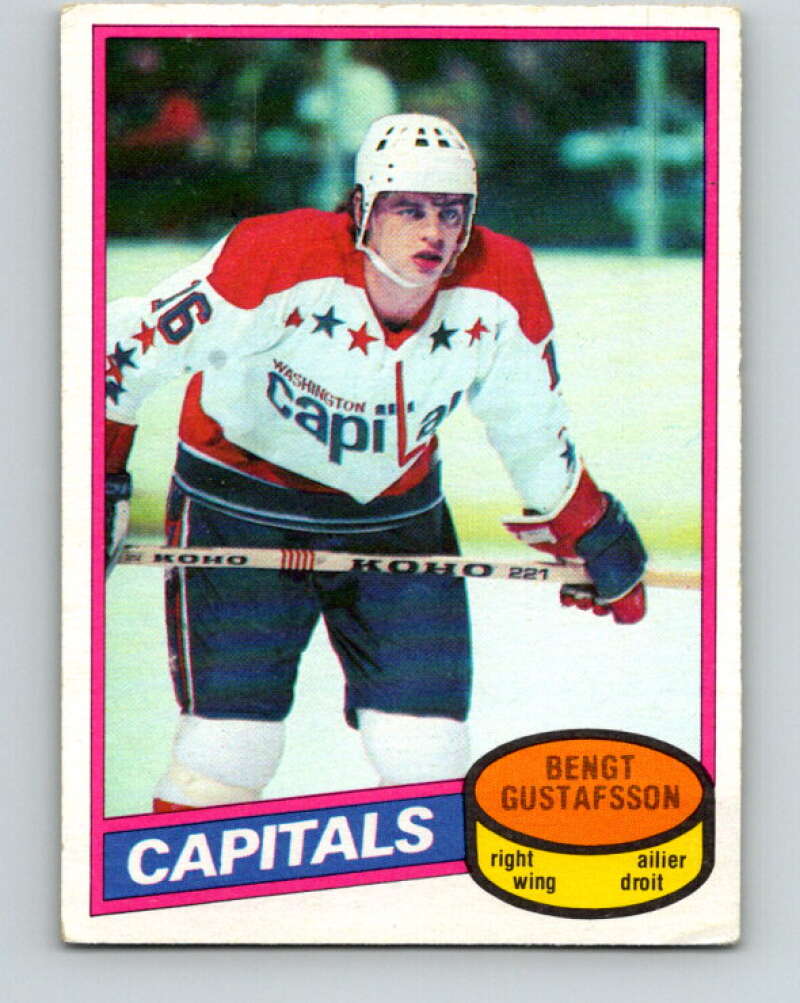 1980-81 O-Pee-Chee #222 Bengt Gustafsson RC Rookie Washington Capitals V39322