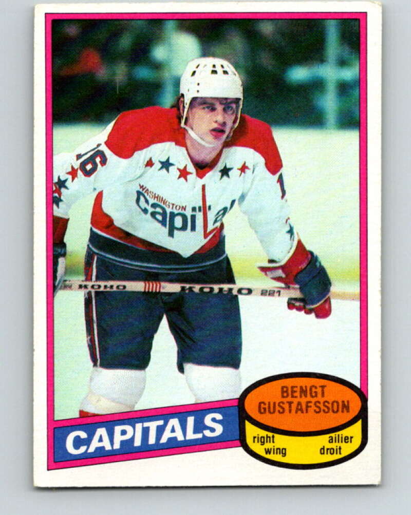 1980-81 O-Pee-Chee #222 Bengt Gustafsson RC Rookie Washington Capitals V39323