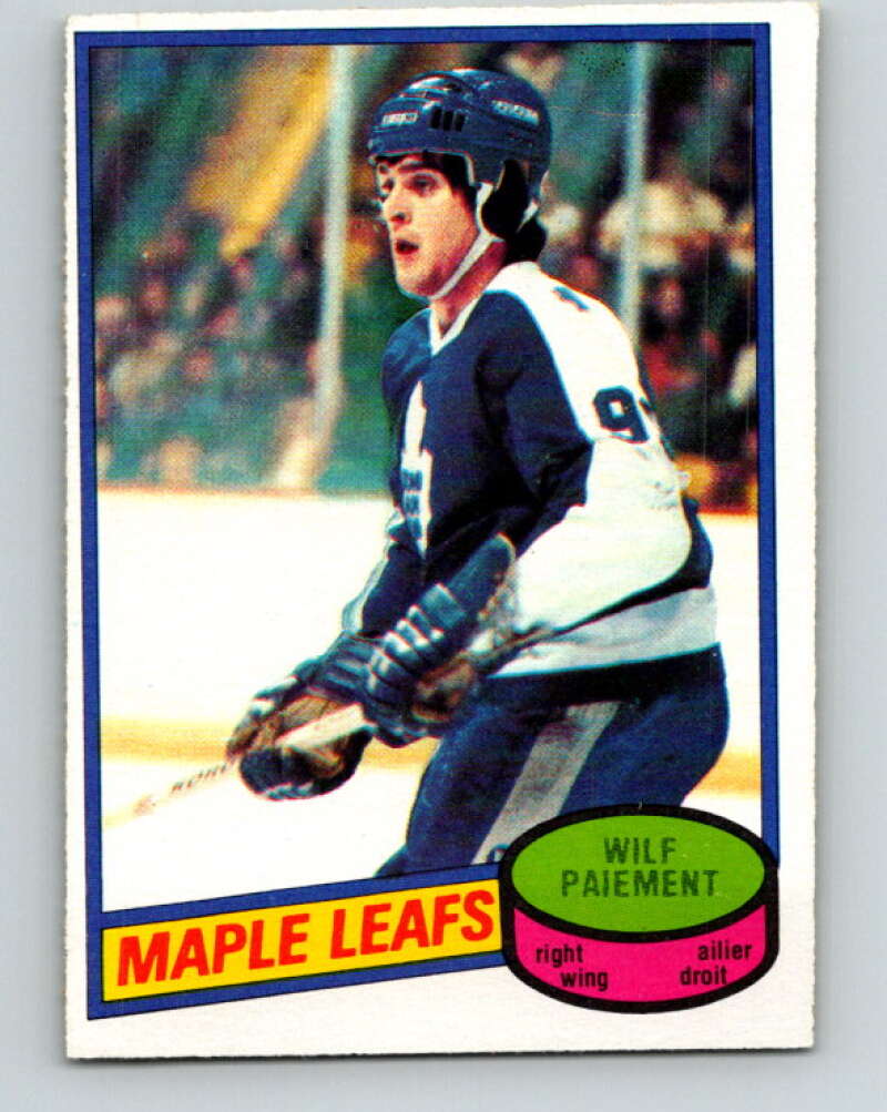 1980-81 O-Pee-Chee #225 Wilf Paiement Toronto Maple Leafs V39348