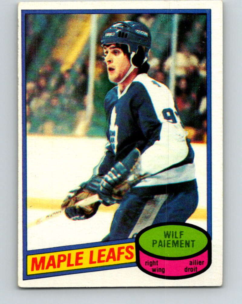 1980-81 O-Pee-Chee #225 Wilf Paiement Toronto Maple Leafs V39349