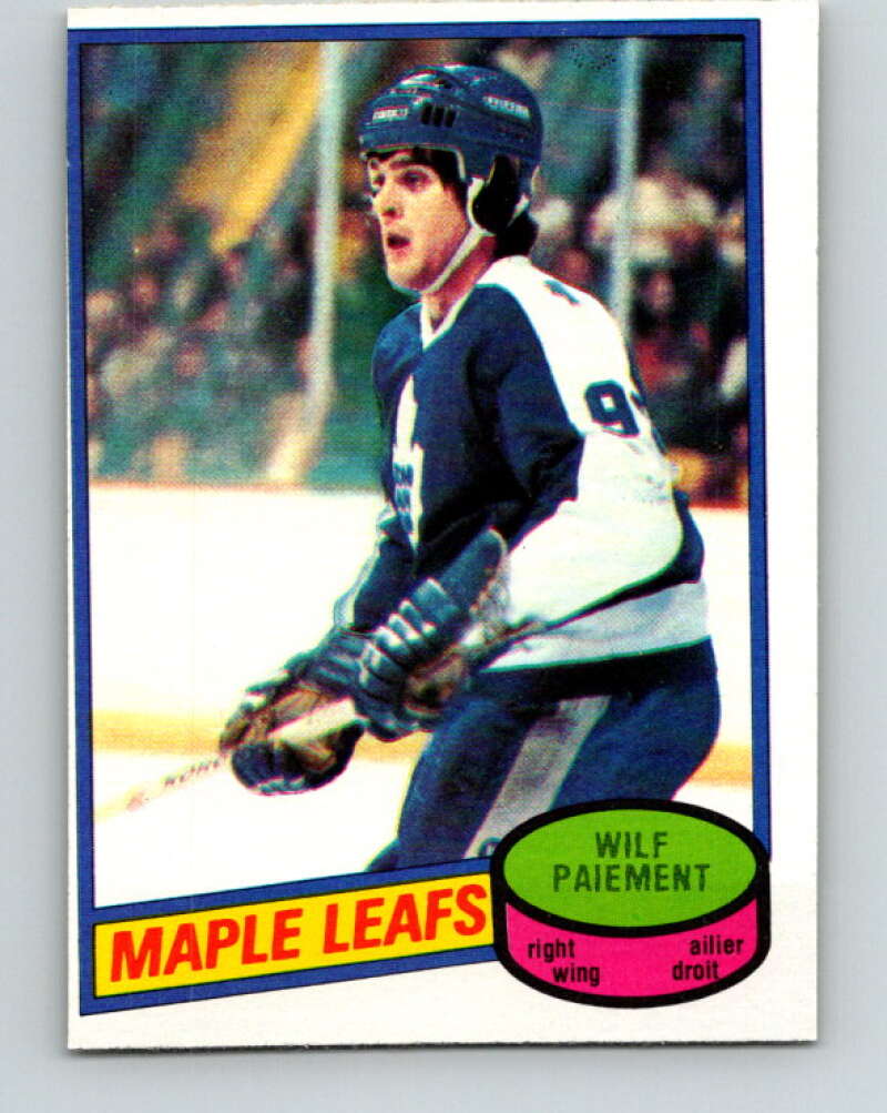 1980-81 O-Pee-Chee #225 Wilf Paiement Toronto Maple Leafs V39350