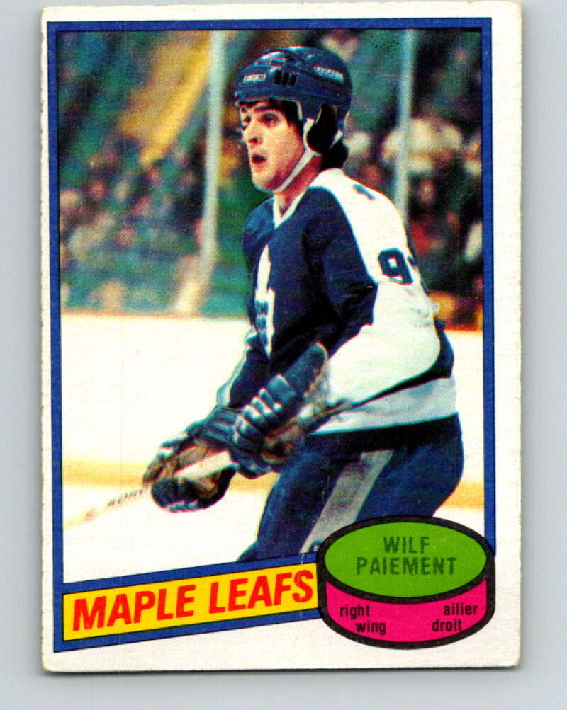 1980-81 O-Pee-Chee #225 Wilf Paiement Toronto Maple Leafs V39351