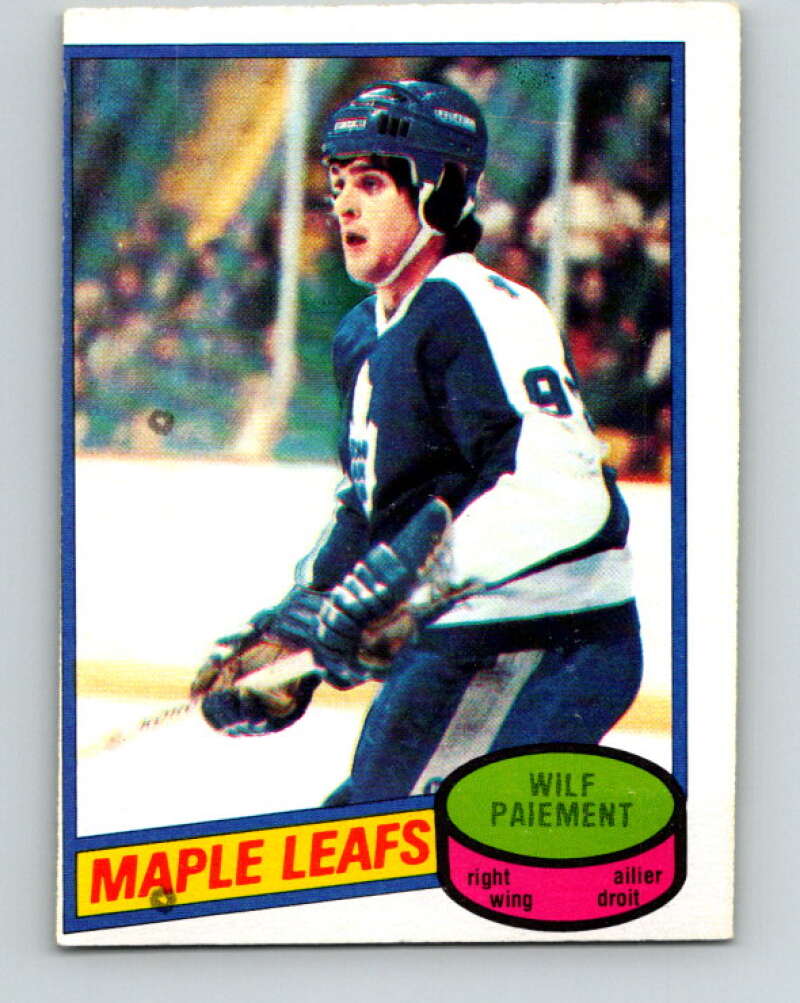 1980-81 O-Pee-Chee #225 Wilf Paiement Toronto Maple Leafs V39352