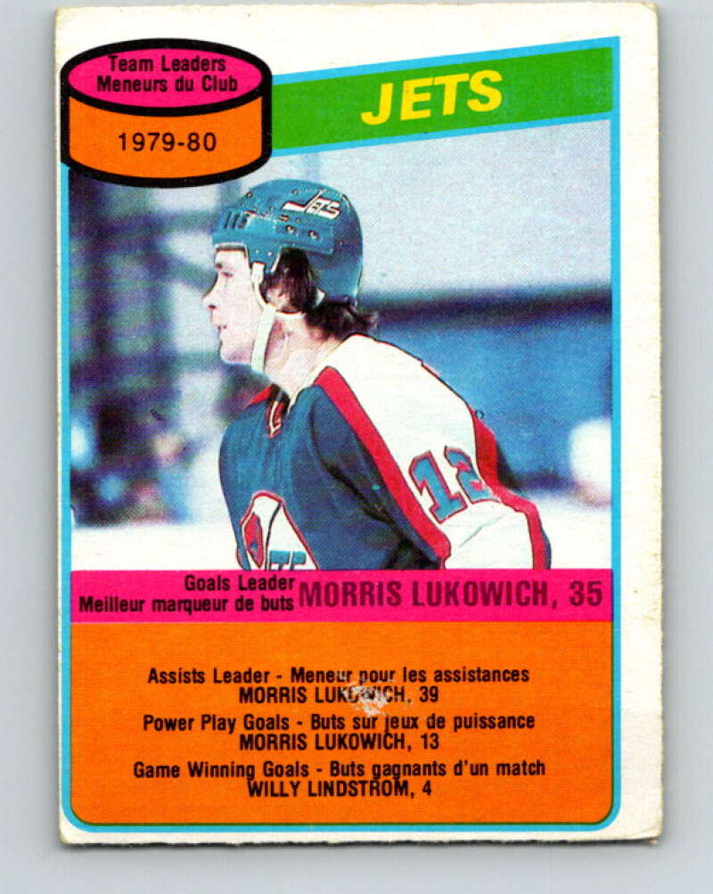 1980-81 O-Pee-Chee #227 Morris Lukowich TL Winnipeg Jets V39362