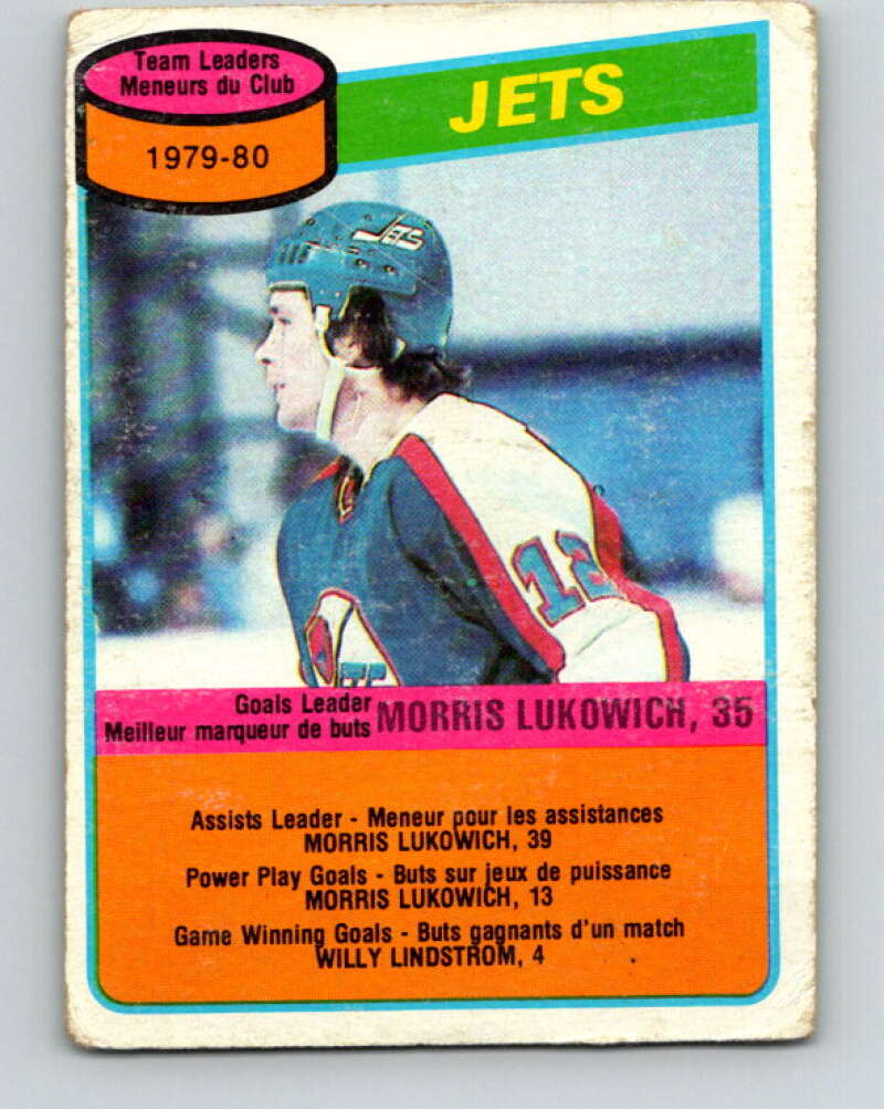 1980-81 O-Pee-Chee #227 Morris Lukowich TL Winnipeg Jets V39368
