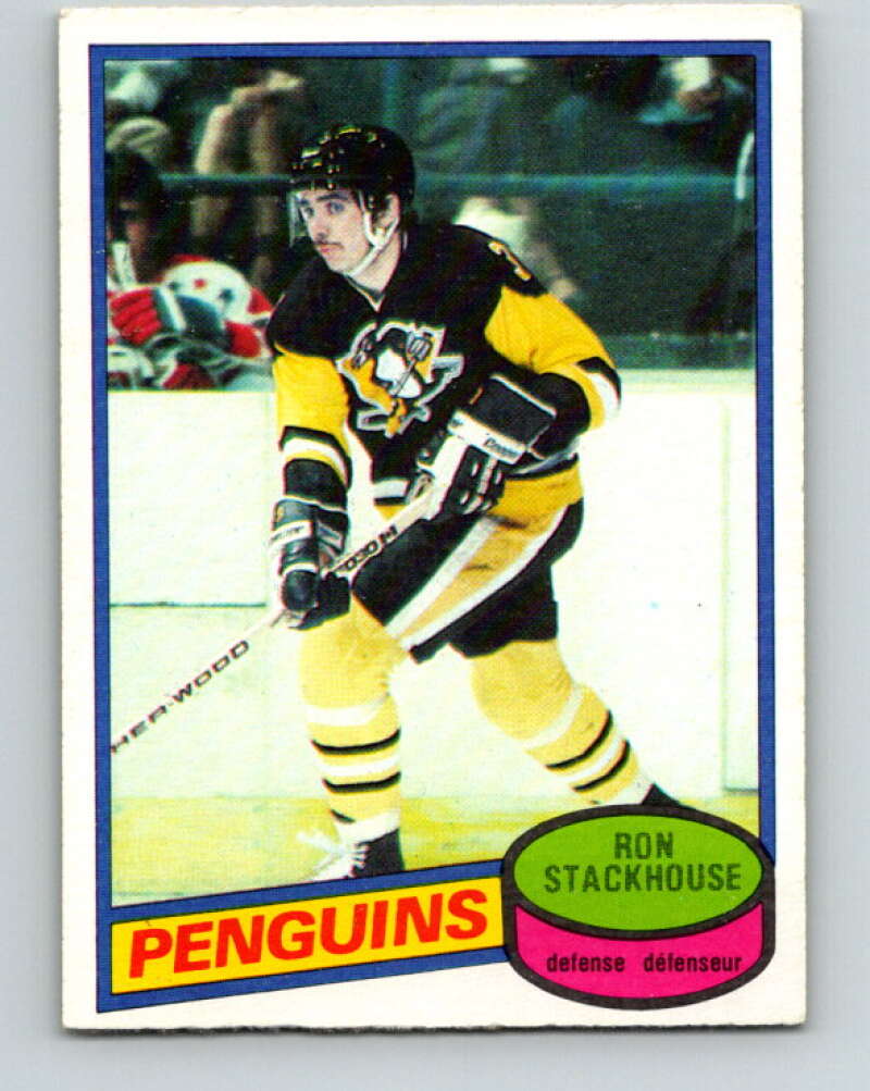 1980-81 O-Pee-Chee #228 Ron Stackhouse Pittsburgh Penguins V39373