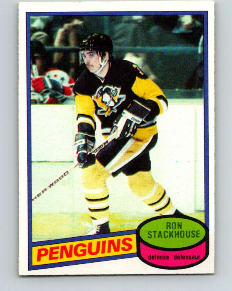 1980-81 O-Pee-Chee #228 Ron Stackhouse Pittsburgh Penguins V39374