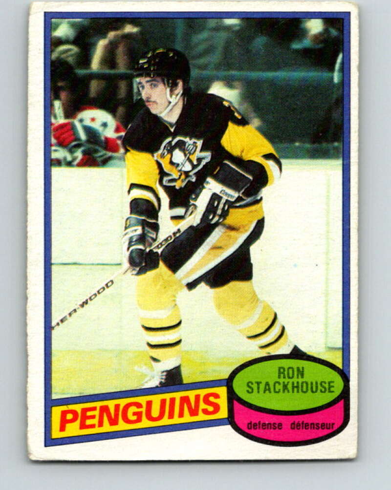 1980-81 O-Pee-Chee #228 Ron Stackhouse Pittsburgh Penguins V39375