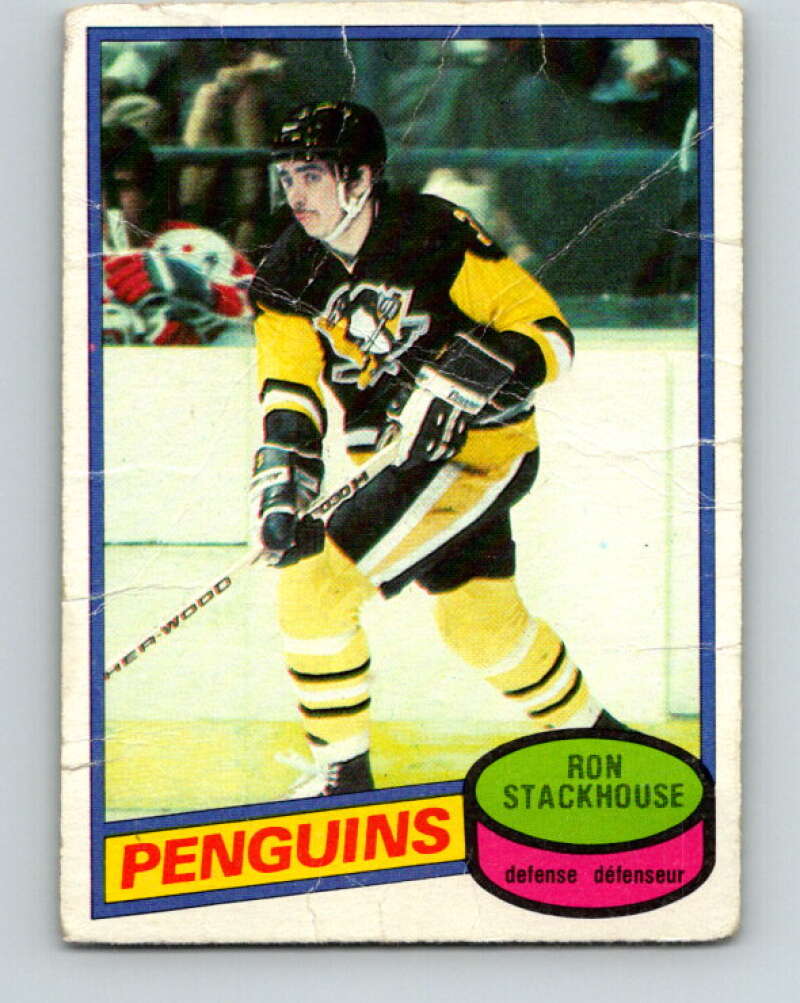 1980-81 O-Pee-Chee #228 Ron Stackhouse Pittsburgh Penguins V39377