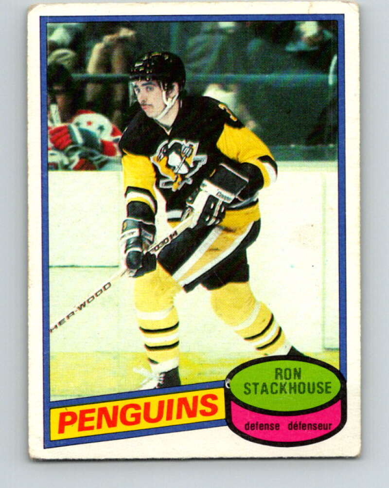 1980-81 O-Pee-Chee #228 Ron Stackhouse Pittsburgh Penguins V39379