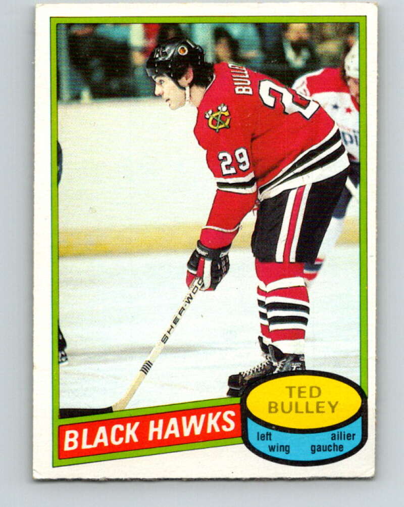 1980-81 O-Pee-Chee #229 Ted Bulley Chicago Blackhawks V39385