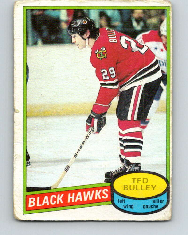 1980-81 O-Pee-Chee #229 Ted Bulley Chicago Blackhawks V39389