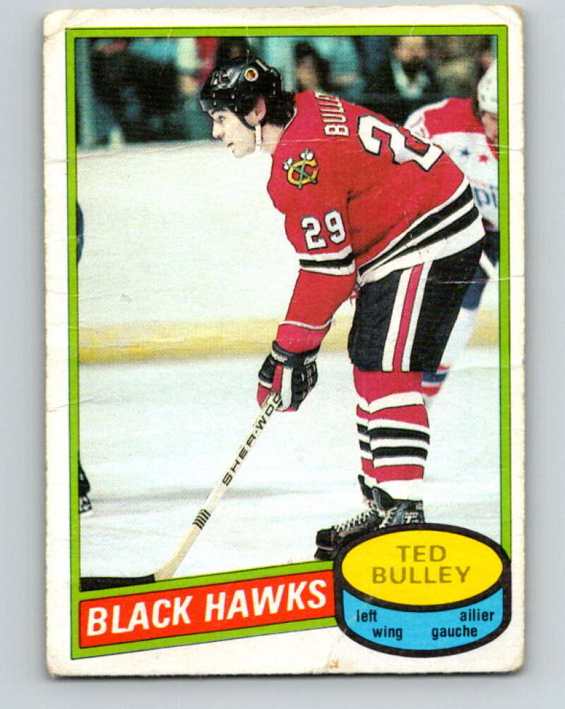 1980-81 O-Pee-Chee #229 Ted Bulley Chicago Blackhawks V39391