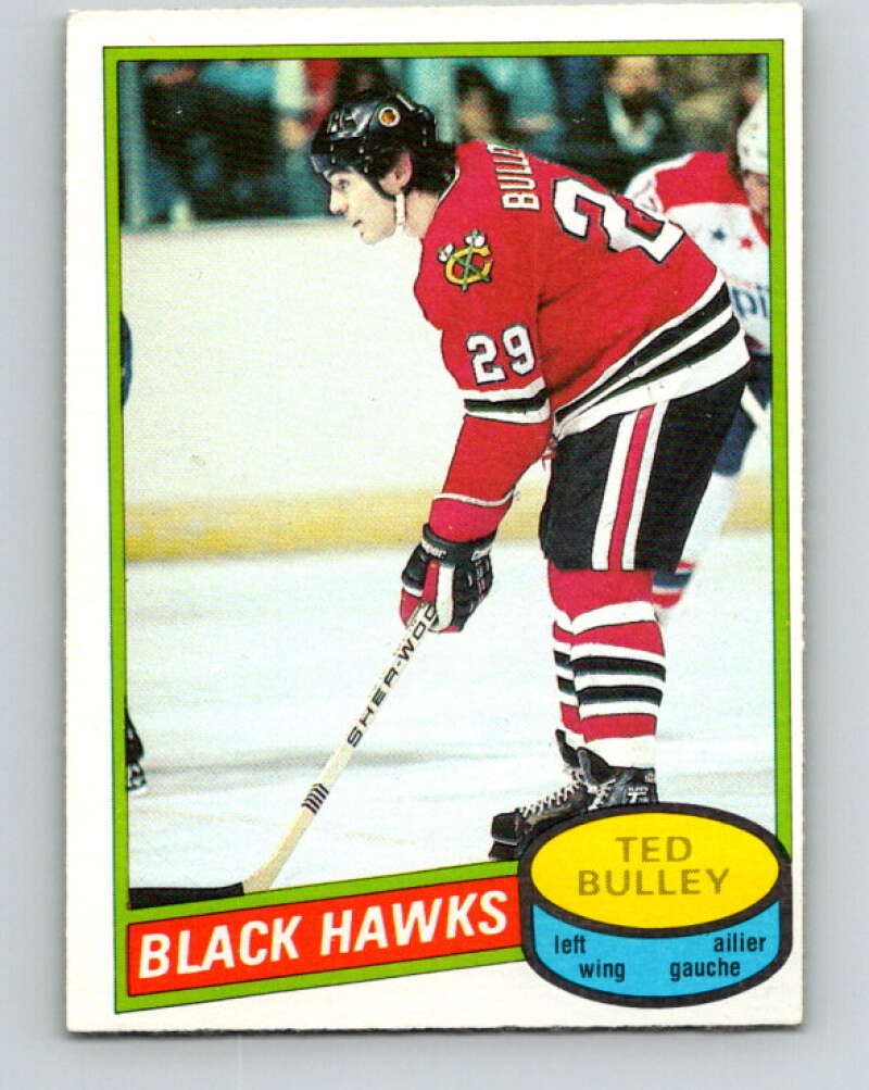 1980-81 O-Pee-Chee #229 Ted Bulley Chicago Blackhawks V39394