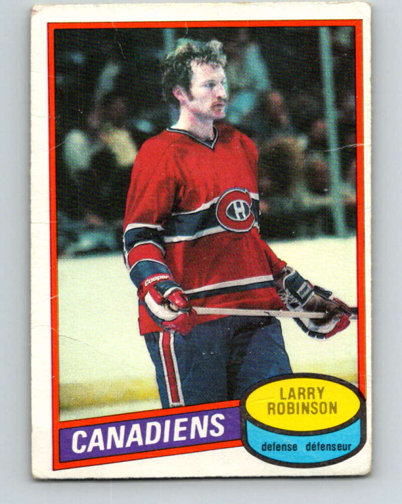 1980-81 O-Pee-Chee #230 Larry Robinson Montreal Canadiens V39397