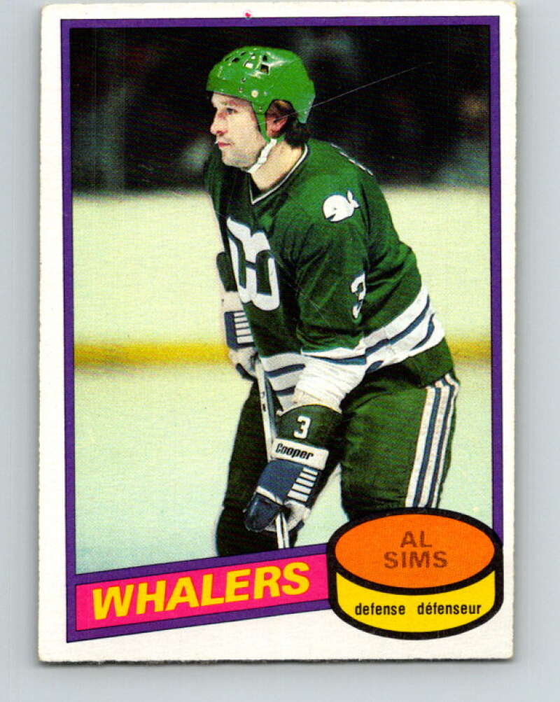 1980-81 O-Pee-Chee #233 Al Sims Hartford Whalers V39430