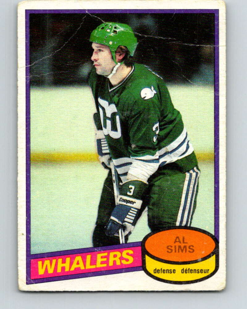 1980-81 O-Pee-Chee #233 Al Sims Hartford Whalers V39433