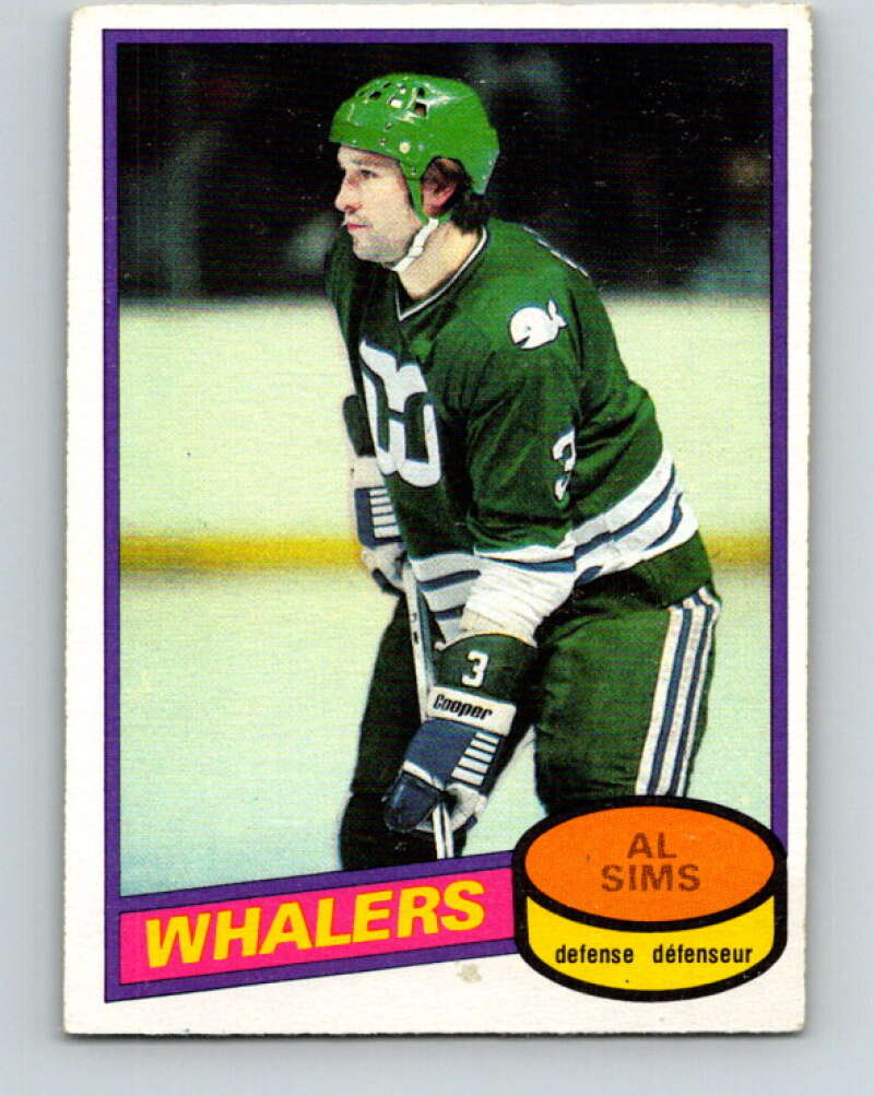 1980-81 O-Pee-Chee #233 Al Sims Hartford Whalers V39439