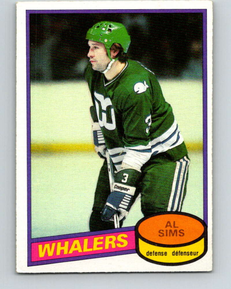 1980-81 O-Pee-Chee #233 Al Sims Hartford Whalers V39440
