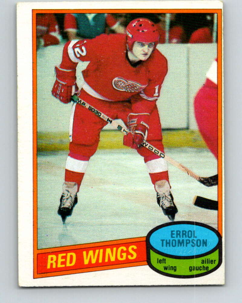 1980-81 O-Pee-Chee #234 Errol Thompson Detroit Red Wings V39441